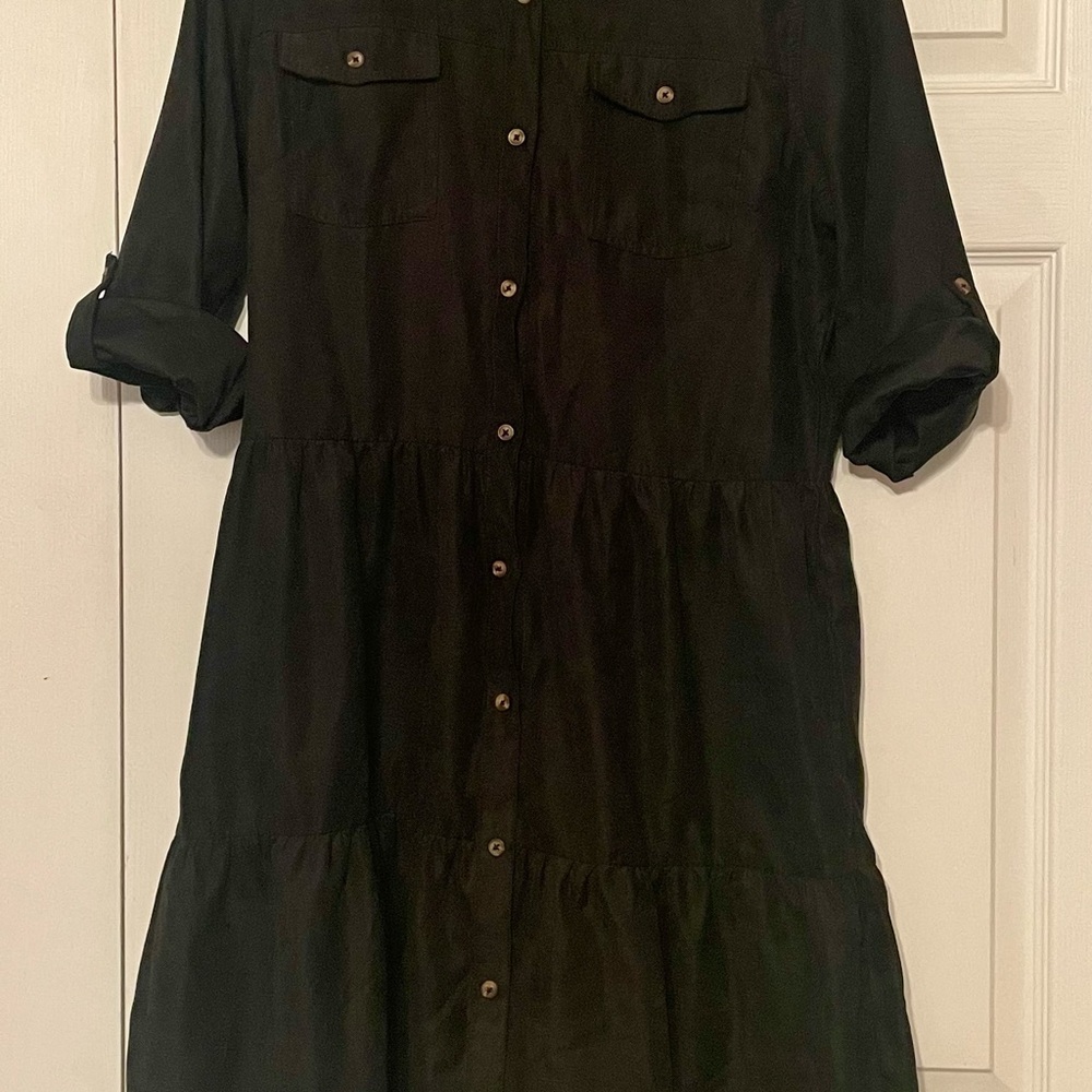 Chic Black Long Sleeve Dress